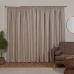 PENCIL PLEAT POM POM NATURAL 66x54 Curtain