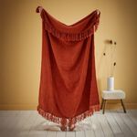 APPLETREE LOFT CHENILLE TERRACOTTA 130x180cm Throw