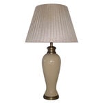 Cream Crackle Ceramic Lamp