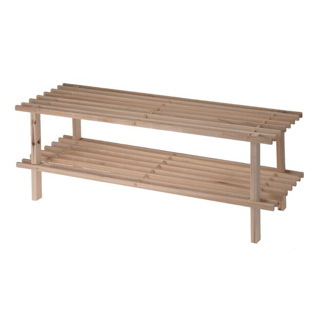 Shoe Rack 2 Layer Fir Wood