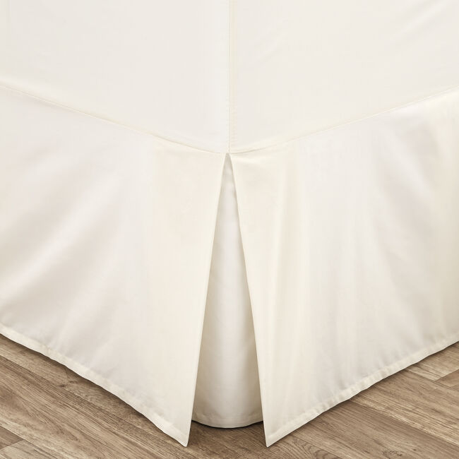 SINGLE VALANCE SHEET Luxury Percale Cream 