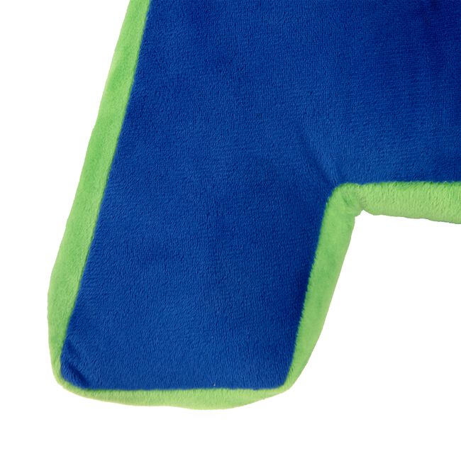 LETTER A Cushion Blue/Green