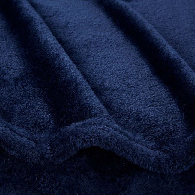 NICOLE DAY FLEECE Navy 150x180cm Throw&nbsp;&nbsp;&nbsp;&nbsp;&nbsp;&nbsp;&nbsp;&nbsp;&nbsp;&nbsp;&nbsp; 