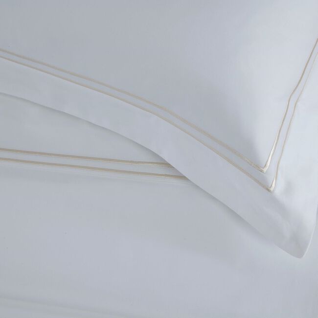 DOUBLE DUVET COVER Double Stitch Gold 500tc