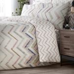 SINGLE DUVET COVER Hannah Grey/ Green