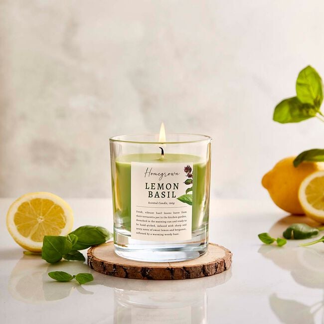 Wax Lyrical Home Grown Lemon Basil Candle