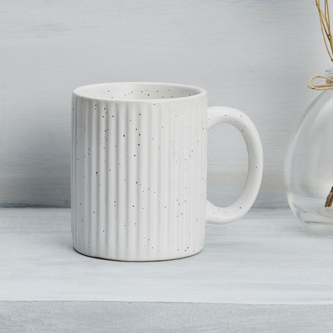 Mad About Mugs Ribbed Speckled Mug 340ml