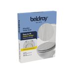 BELDRAY GREY WOOD Effect Toilet Seat