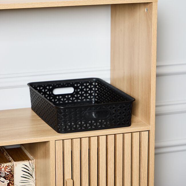 Geometric Basket 6.5L - Black