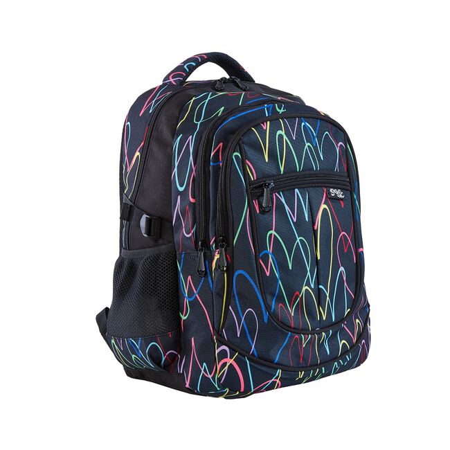 Streetsac Neon Hearts School Bag