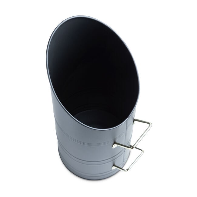 Silverflame Coal Hod Black with Brass Handles