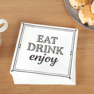 Eat Drink Enjoy Napkins - 20 pack