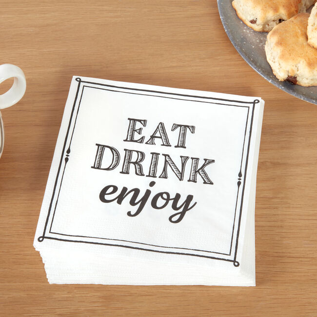 Eat Drink Enjoy Napkins - 20 pack