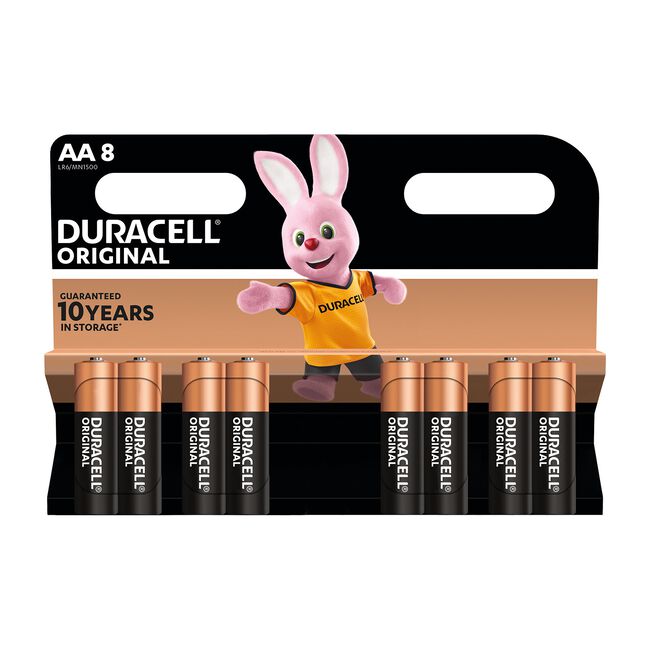 Duracell Original AA Batteries 8 Pack
