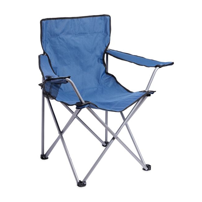 FOLDING ARMCHAIR With Cupholder - Blue