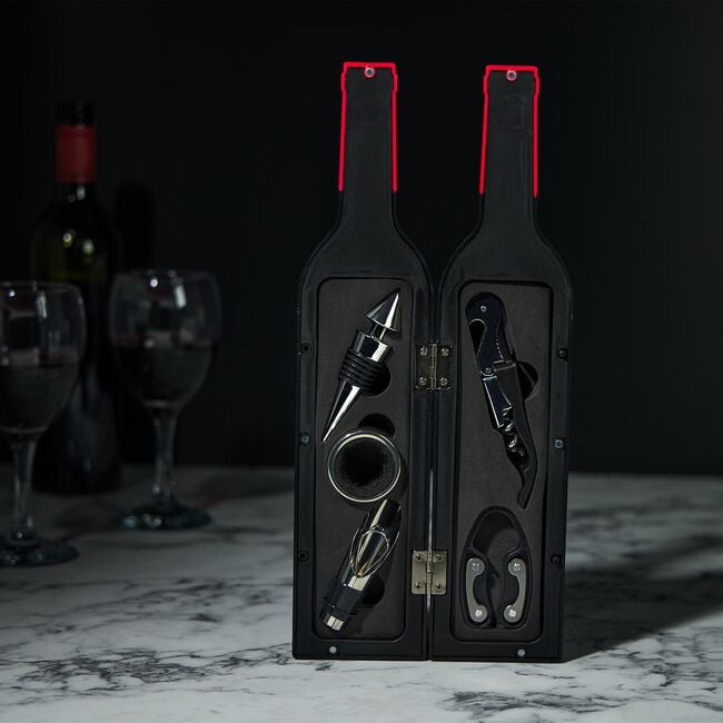Cashel Living 5 Piece Wine Bottle Accessory Set