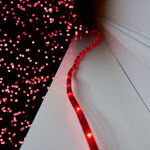 Glistening Red Rope Light with 100 LEDs