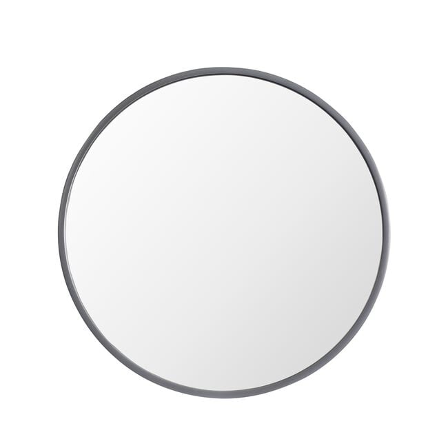 Black Round Mirror 50cm