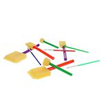 World Of Colour 10 Sponge Dabbers Paintbrushes