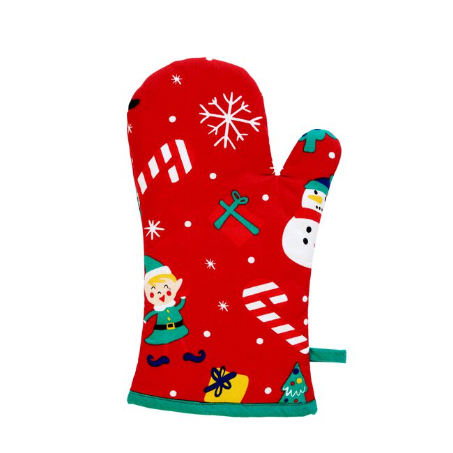 Santa's Workshop Single Oven Glove