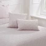 Quilted Hotel Velvet Cushion 45cm x 45cm - Blush