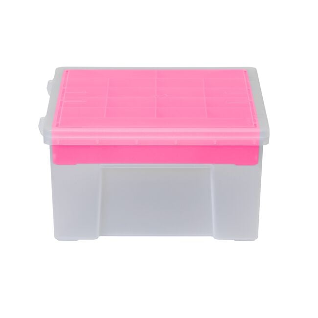 Wham 38cm Organiser Box With 19 Insert Pink