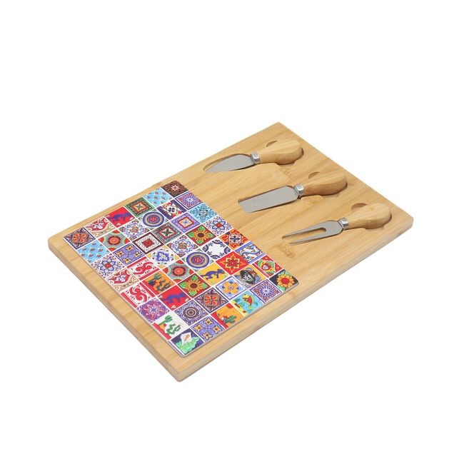 FIESTA JOY COLOUR PATTERN 5Piece Cheese Serving Set