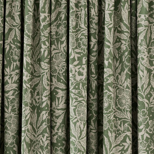 JOULES TWILIGHT DITSY LINED 66X54 Curtains Green  