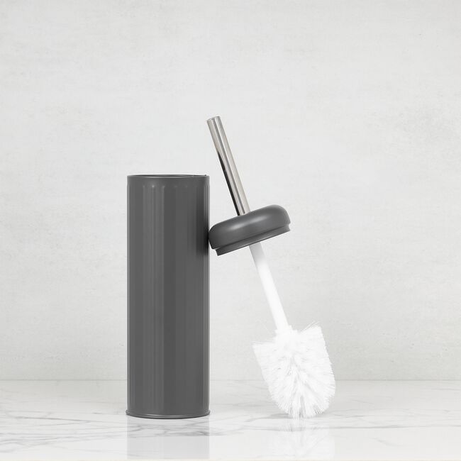 PIFCO CHARCOAL RIBBED Toilet Brush 