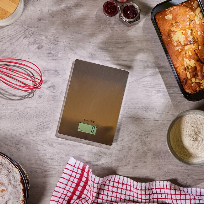 Camry S/Steel Rectangular Digital Kitchen Scale 