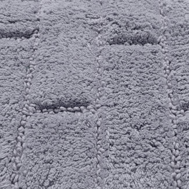Cotton Brick Petrol Pedestal Mat 50cm x 50cm