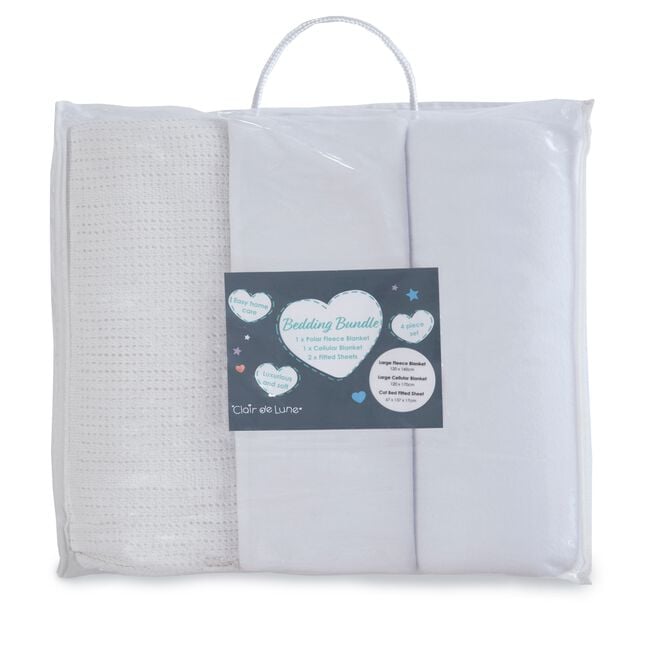 Clair De Lune Cot Bed Starter Set - 4 Piece