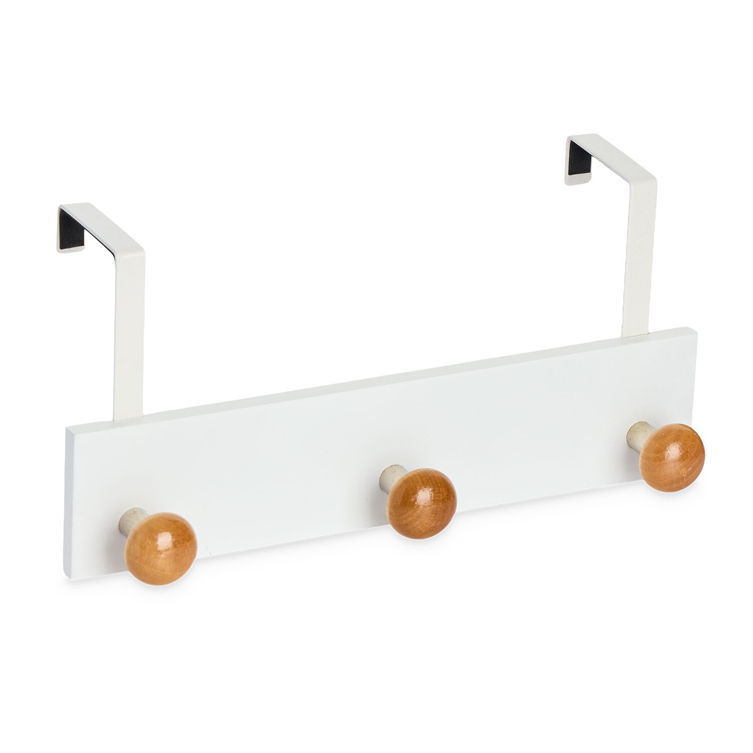 Over Door 3 Hook Wooden Coat Rack - Home Store + More