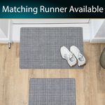 JVL Elegance Grey Door Mat 50cm x 75cm