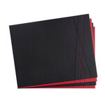 Reversible Diamond Placemats 4 Pack - Black & Red