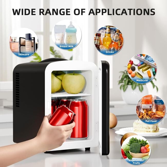 Nordhaus Black 4L Mini Fridge