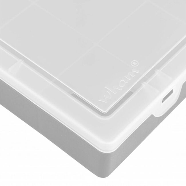 Wham Organiser Box with 16 Divisions Soft Grey