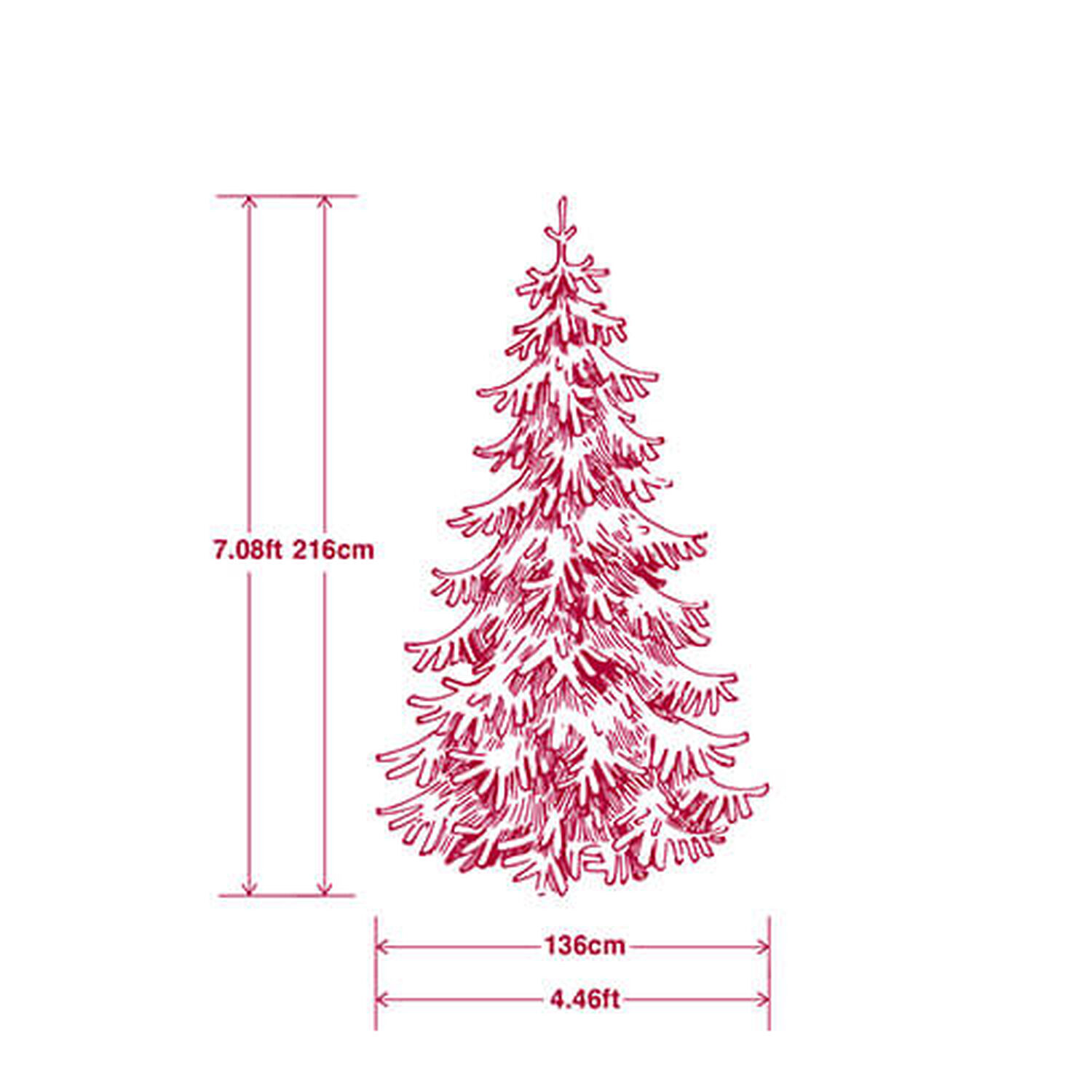 Dakota Artificial Christmas Tree 7ft Home Store More