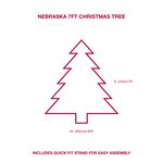 Nebraska 7ft Christmas Tree