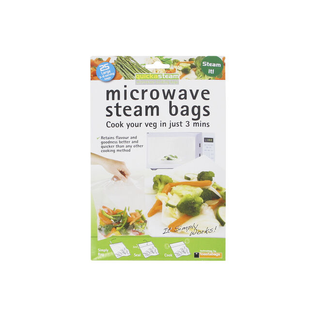 Quickasteam Microwave Cooking Bags 25 Pack