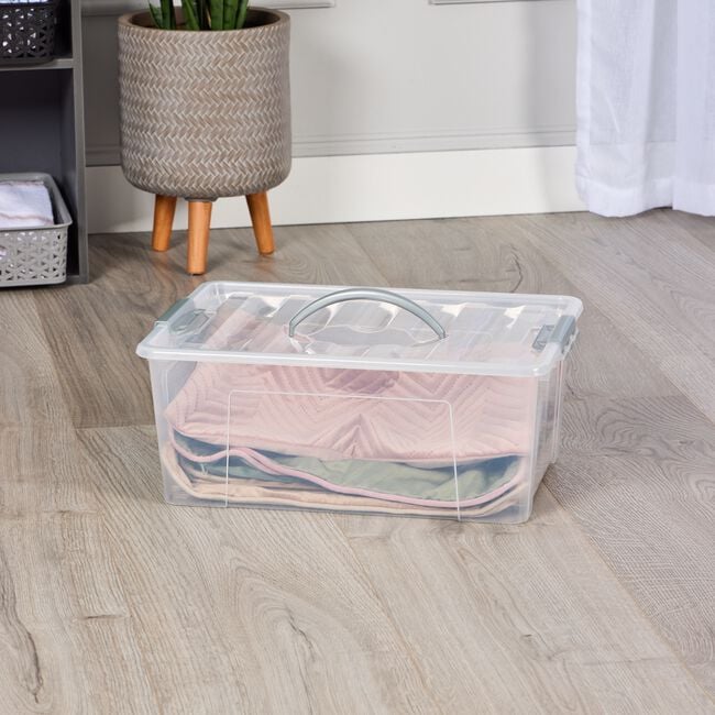 STORAGE MASTER 20L STORAGE BOX WITH CLIP AND HANDLE