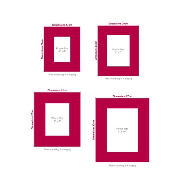 6x8 MODA GREY Photo Frame