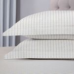 Rabbit Garden Toile Oxford Pillowcase Pair - White