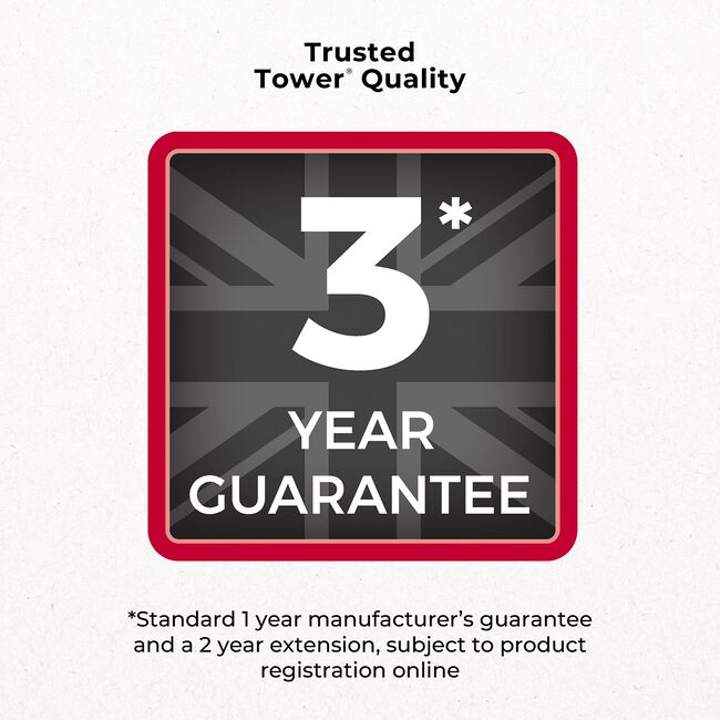 TOWER 1400W DIGITAL Garment Steamer Red