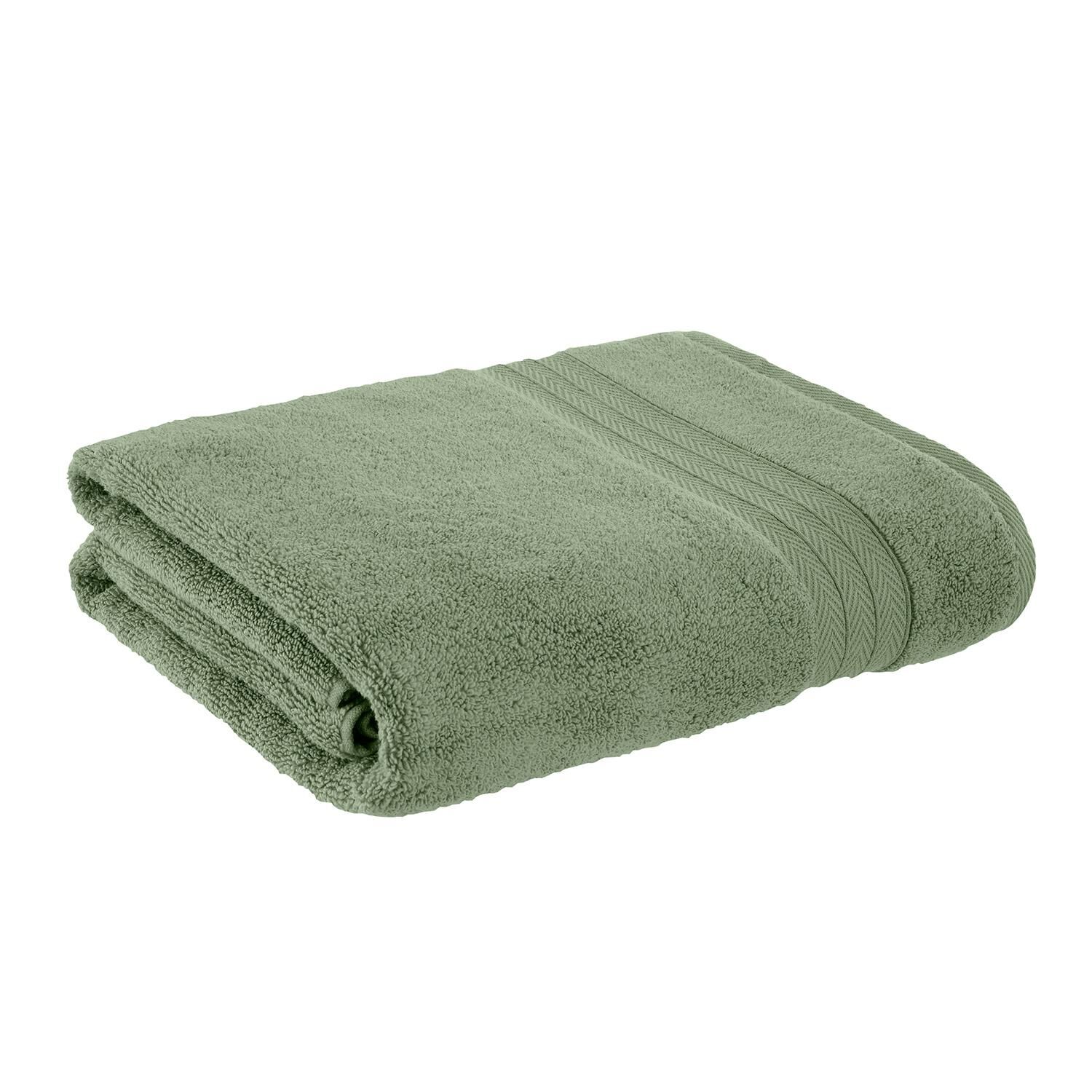 Moss green hand towels deals