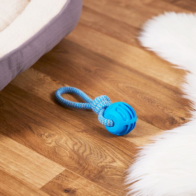 Small Dog & Puppy Rubber & Rope Tug Toy