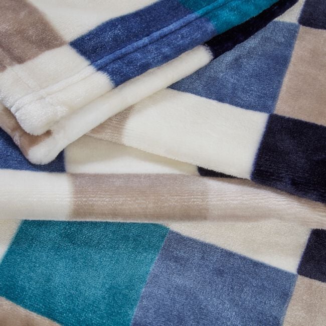 Ruane Blocks Velvet Throw 150 x 200cm 