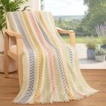 Seafoam Stripe 140cm x 180cm Throw