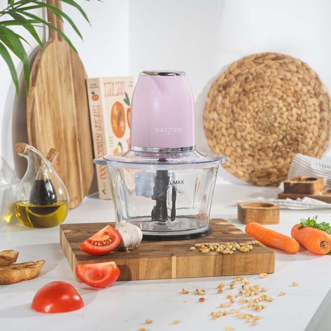 SALTER RETRO PINK Glass Chopper
