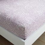 FALLON Raspberry Single Fitted Sheet 
